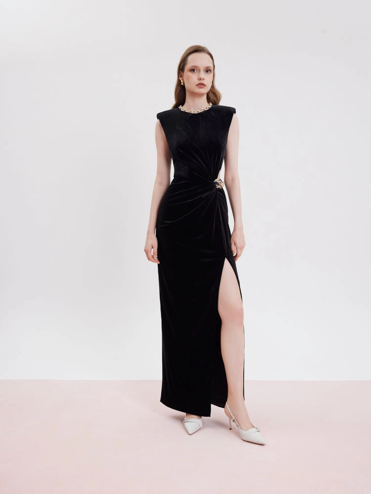 Madeleine Crystal Embellished Silk Slingback Heels High Heel Safety Shoes