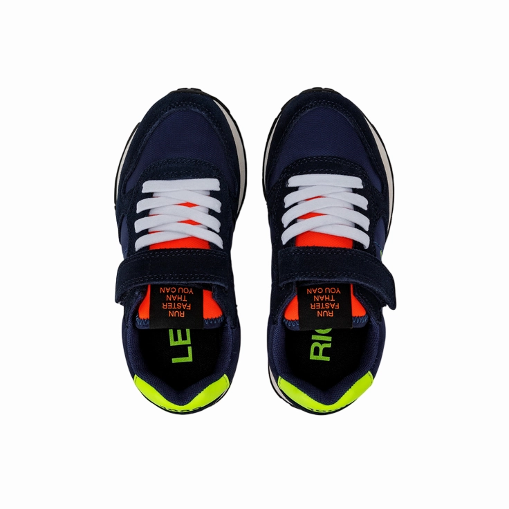 Sneakers Curb Sun68 scarpa sneakers da ragazzo Tom Fluo Kid Z33302K 07 blu