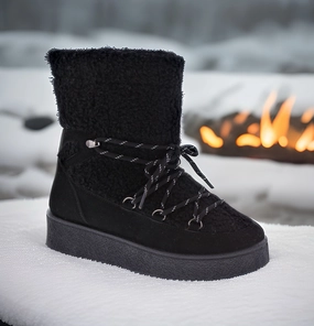 MARGOT-36 Black Kaegreel Snow Boots
