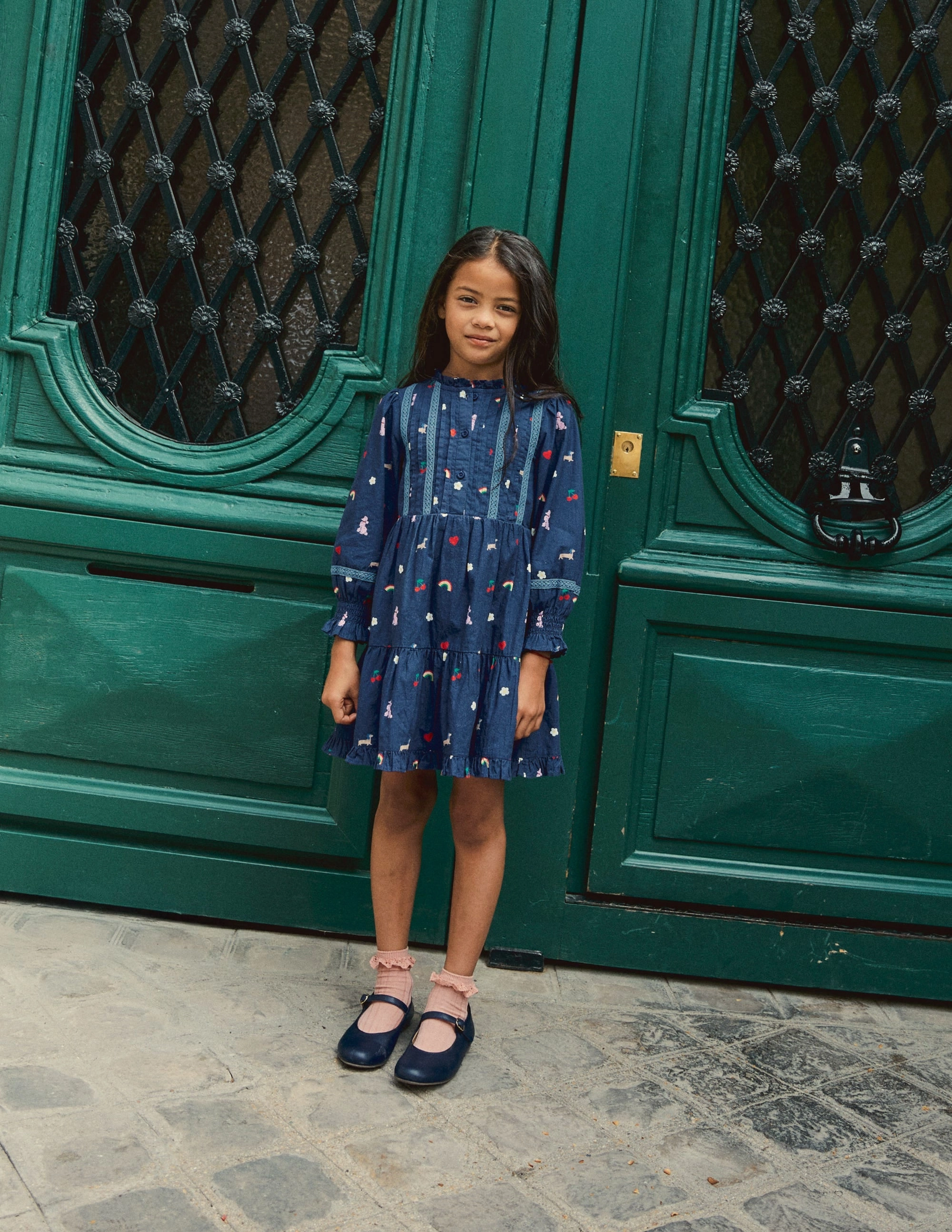 Ecco Sculptured Mary Jane Shoes Mary Jane Shoes-Navy