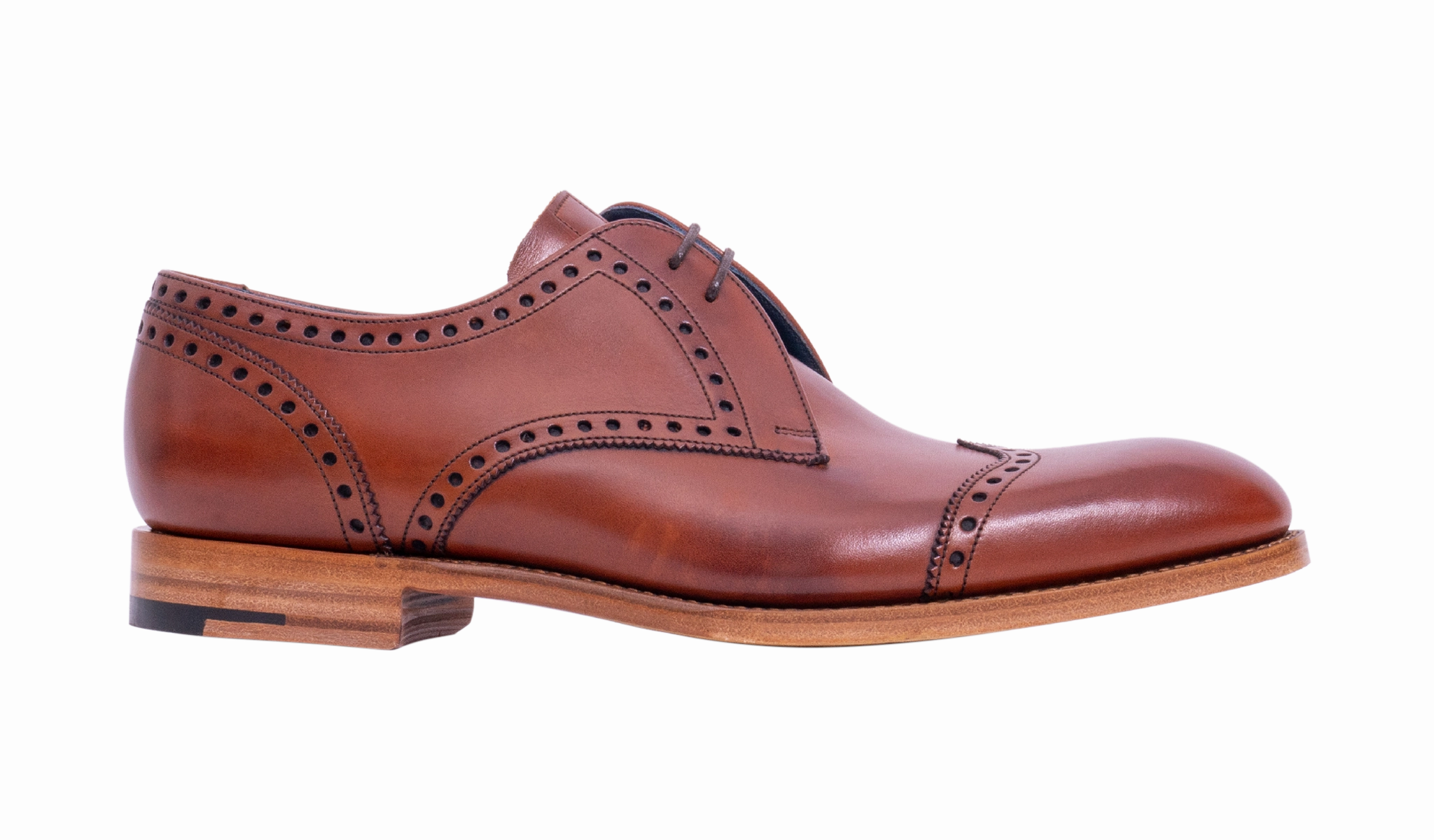 Matlock - Chestnut Calf Derby Shoes Made In Usa