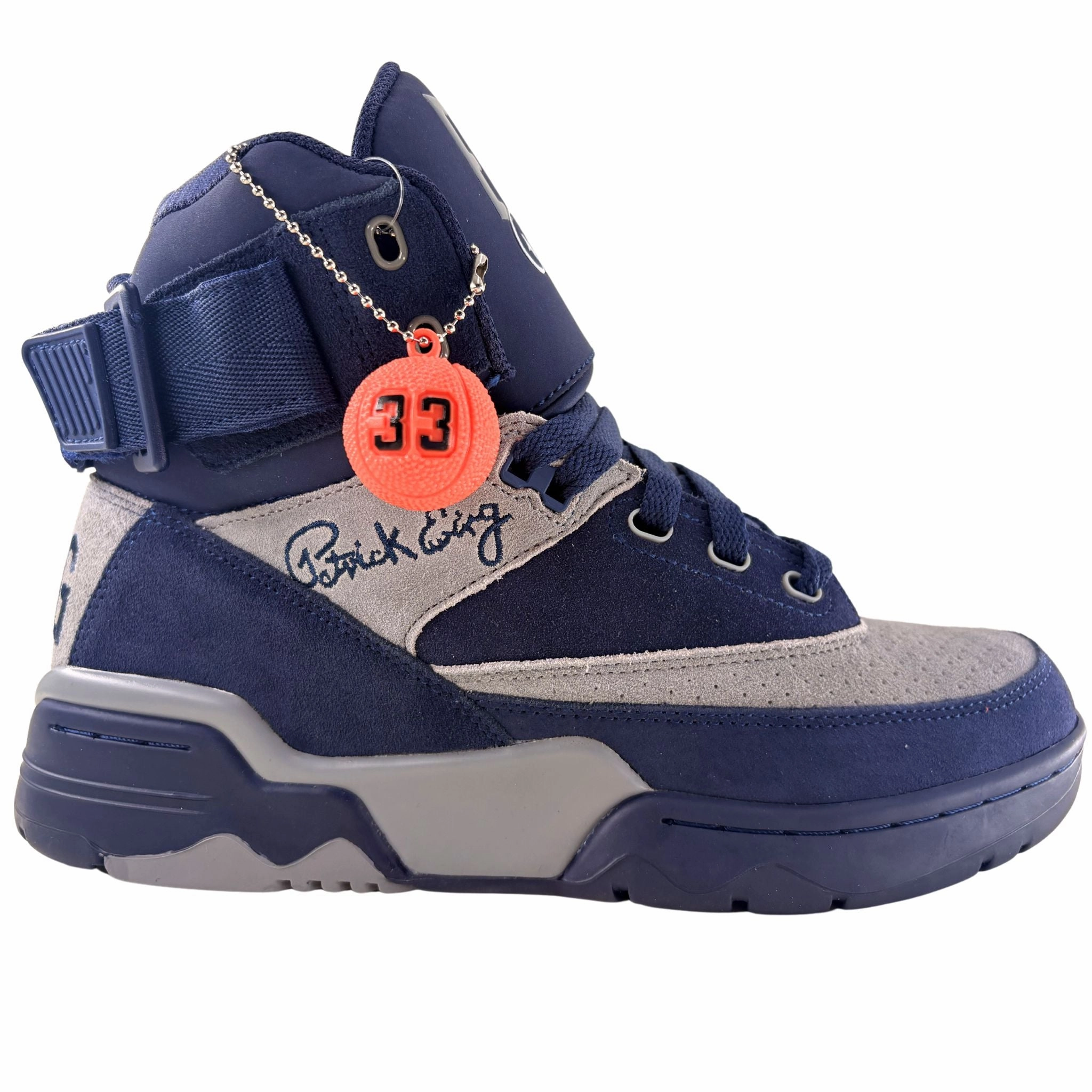 Patrick Ewing Athletics Men's 1EW90013-472 33 HI OG Navy Grey Basketball Shoes Joker Basketball Shoes