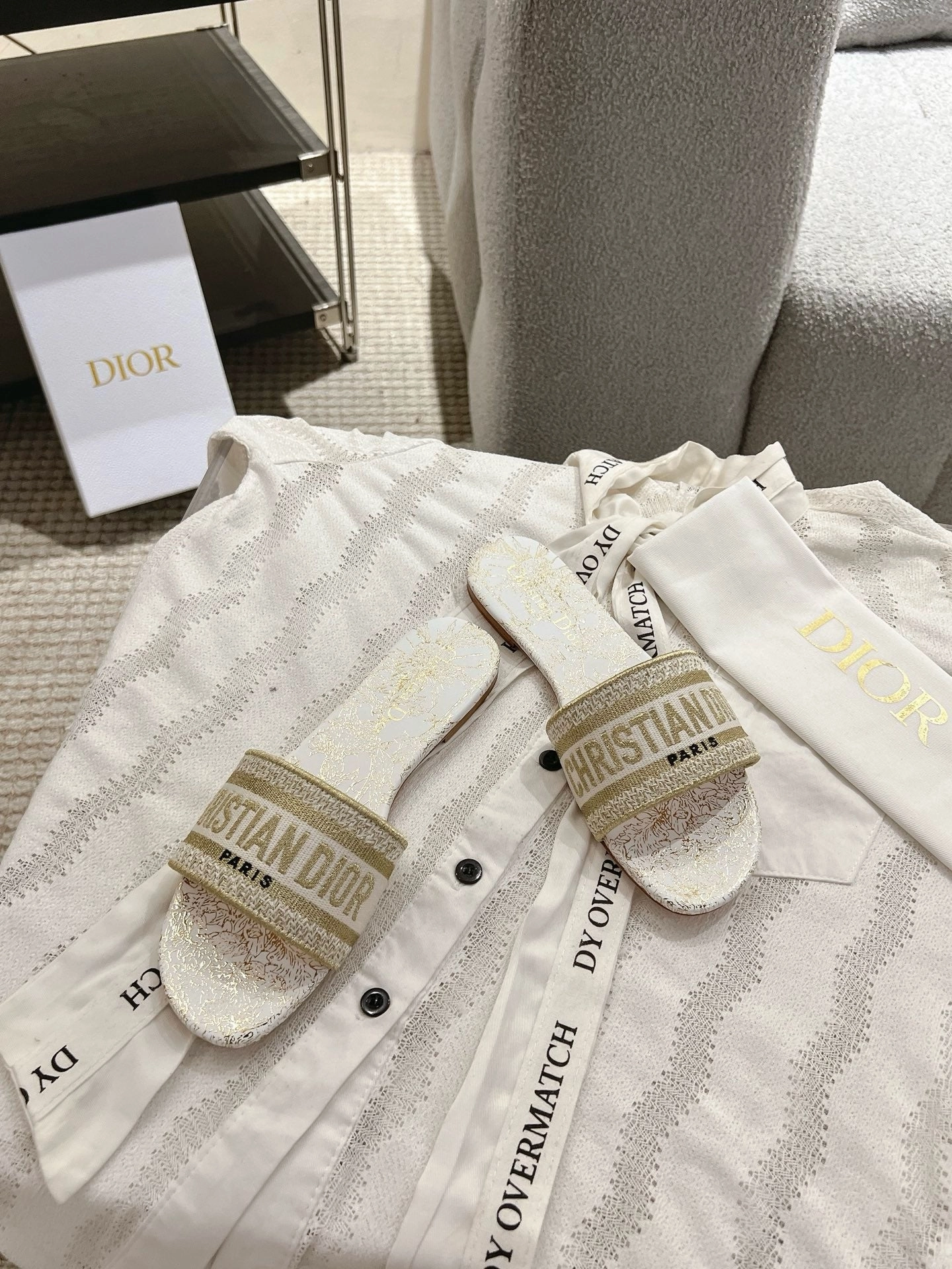 Stamp Street Fabio Flat Shoes SE1656 Dior Dway Slide / Size5-12