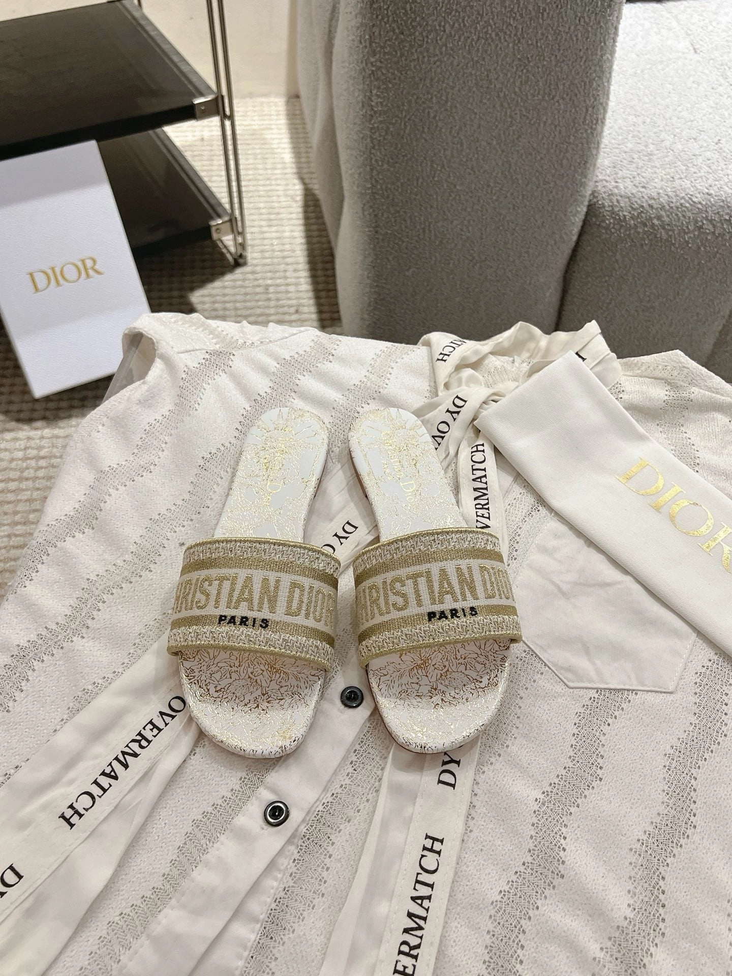 D'orsay Flat Shoes SE1656 Dior Dway Slide / Size5-12