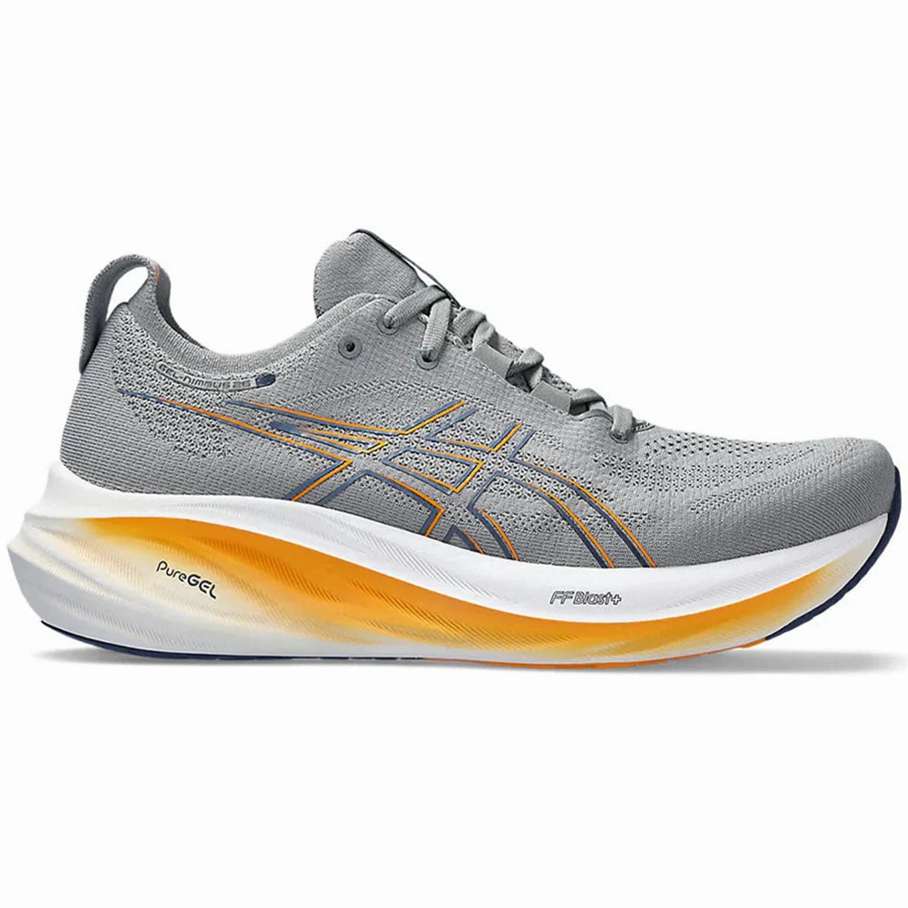 Asics Diggs Shoes Men's Asics Gel-Nimbus 26, Sheet Rock/Thunder Blue, 15 D Medium