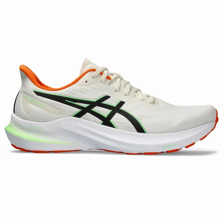 Men's Asics GT-2000 12, Cream/Black, 13 D Medium Cyber Monday Asics Shoes