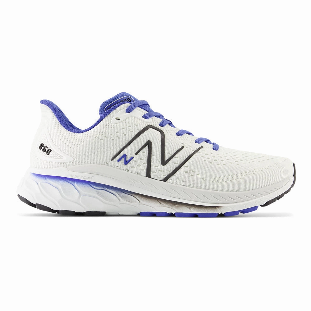 New Balance Driftwood 9060 Men's New Balance Fresh Foam X 860v13, White/Marine Blue, 11.5 2E Wide