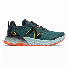 Men's New Balance Fresh Foam X Hierro V6, Mountain Teal/Blaze, 9.5 2E Wide New Balance Tiago Lemos