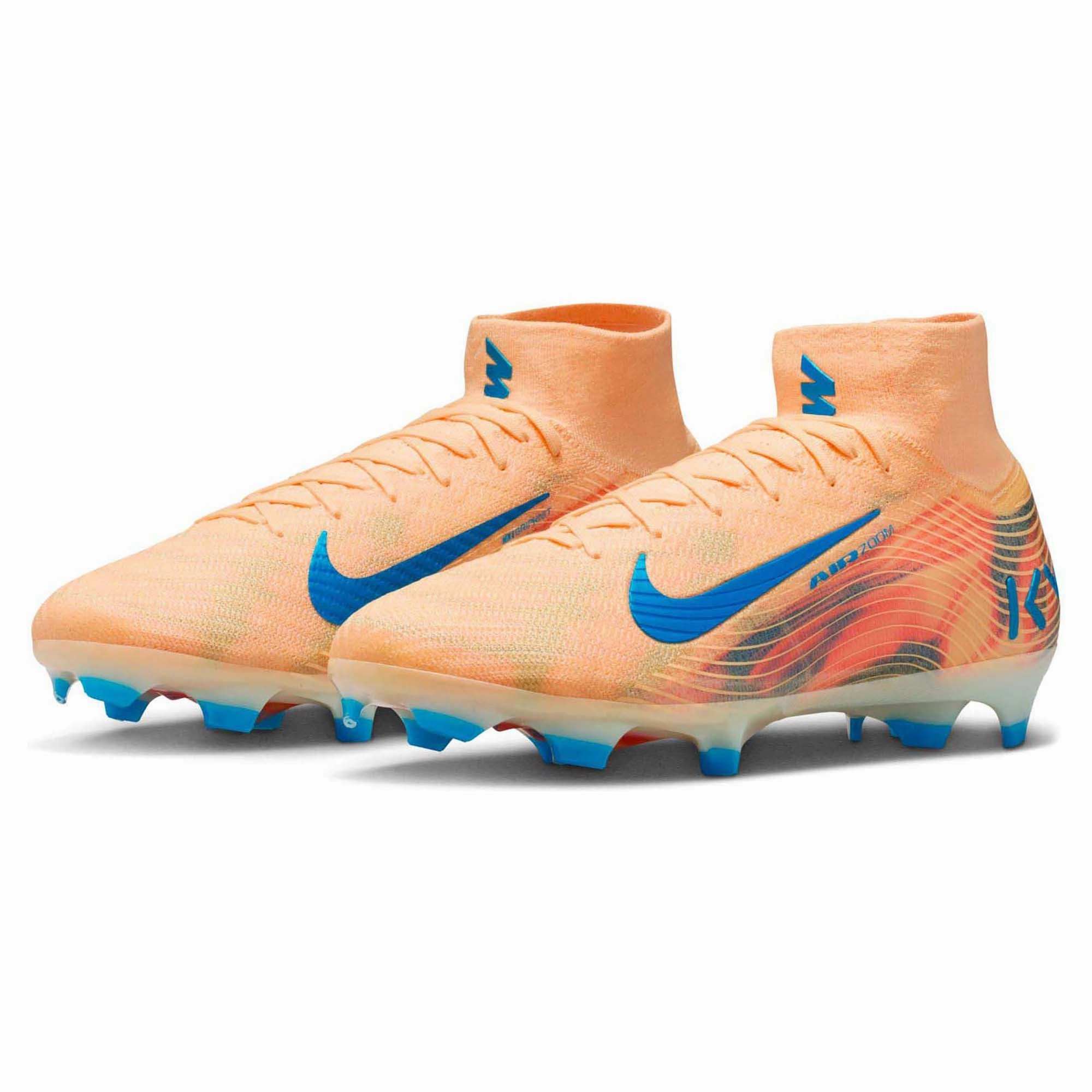 Mercurial Superfly 10 Elite Kylian Mbapp High Top Firm Ground Men's Football Boots Soft Cleated Soccer Shoes
