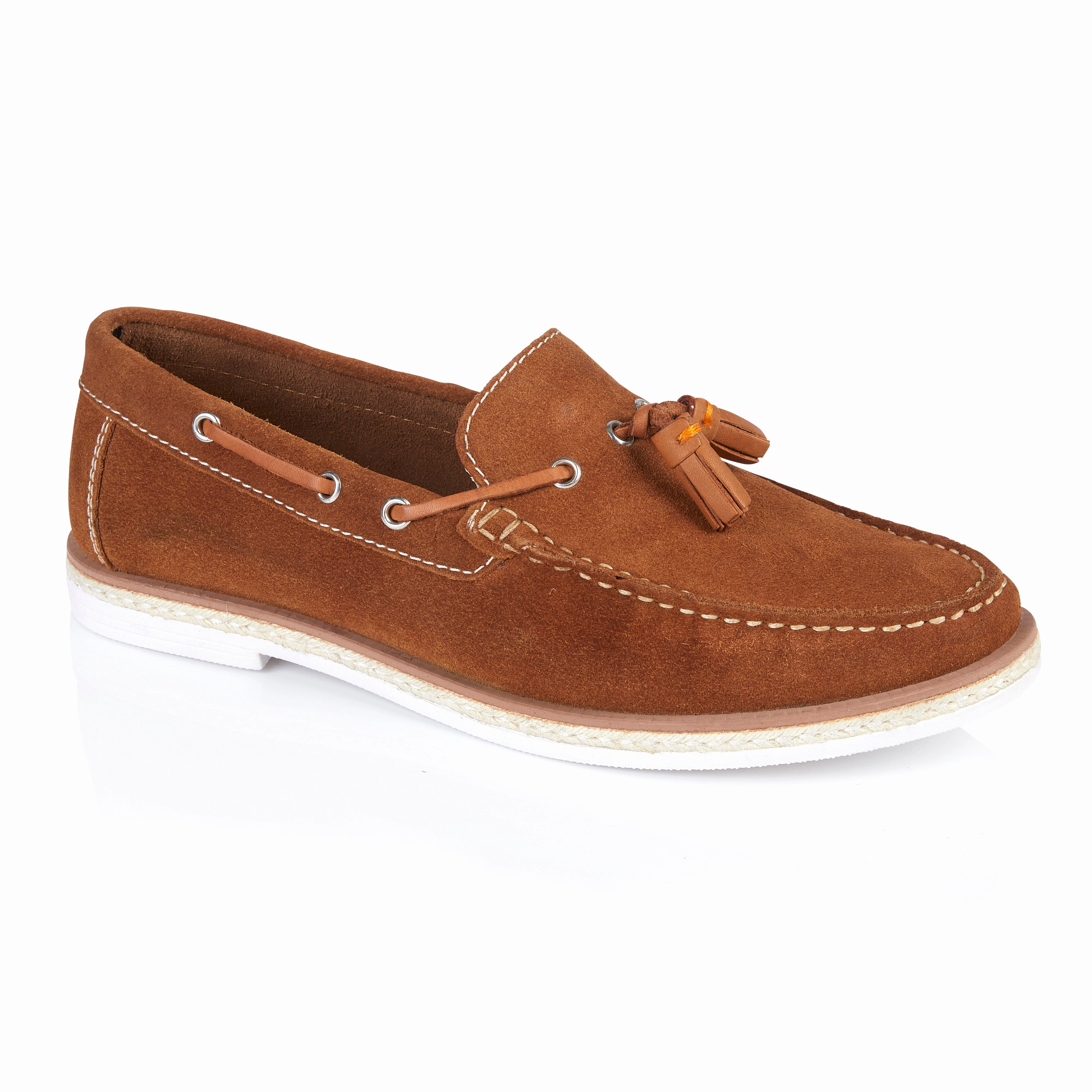 Beckett Simonon Loafers Milford Suede Leather Tassel Loafers - Tan