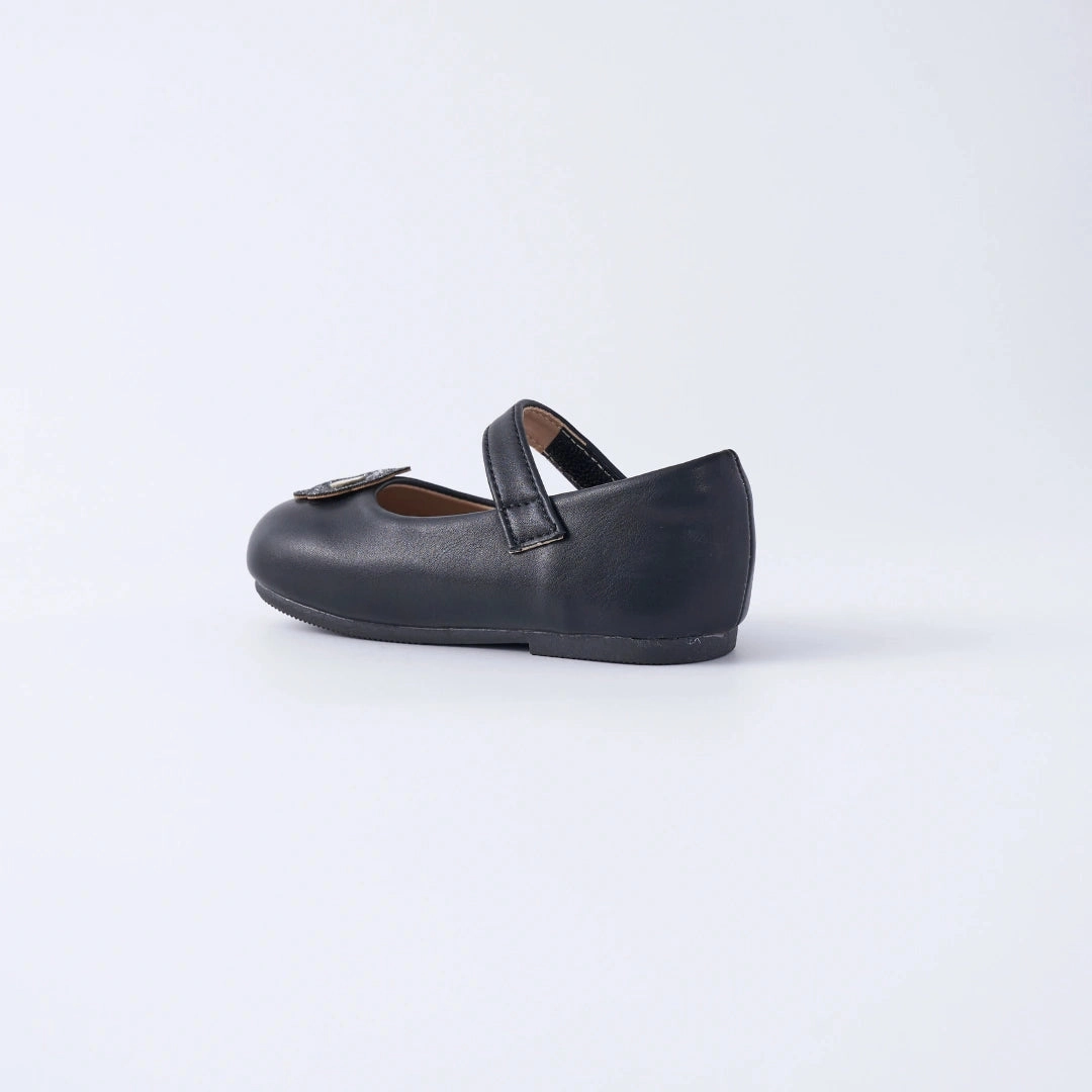 Mini Mary Jane in Hana Black Mid Block Heel Mary Jane Shoes
