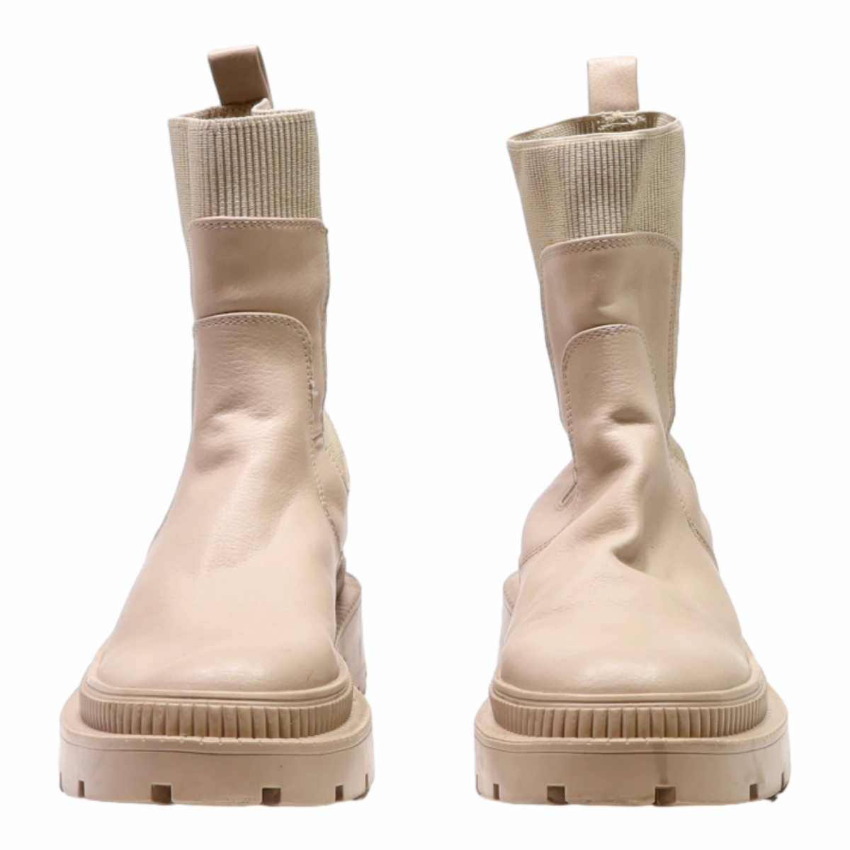 Kodiak Waterproof Chelsea Boots MNG Chelsea Boots Beige Leather Womens UK 6