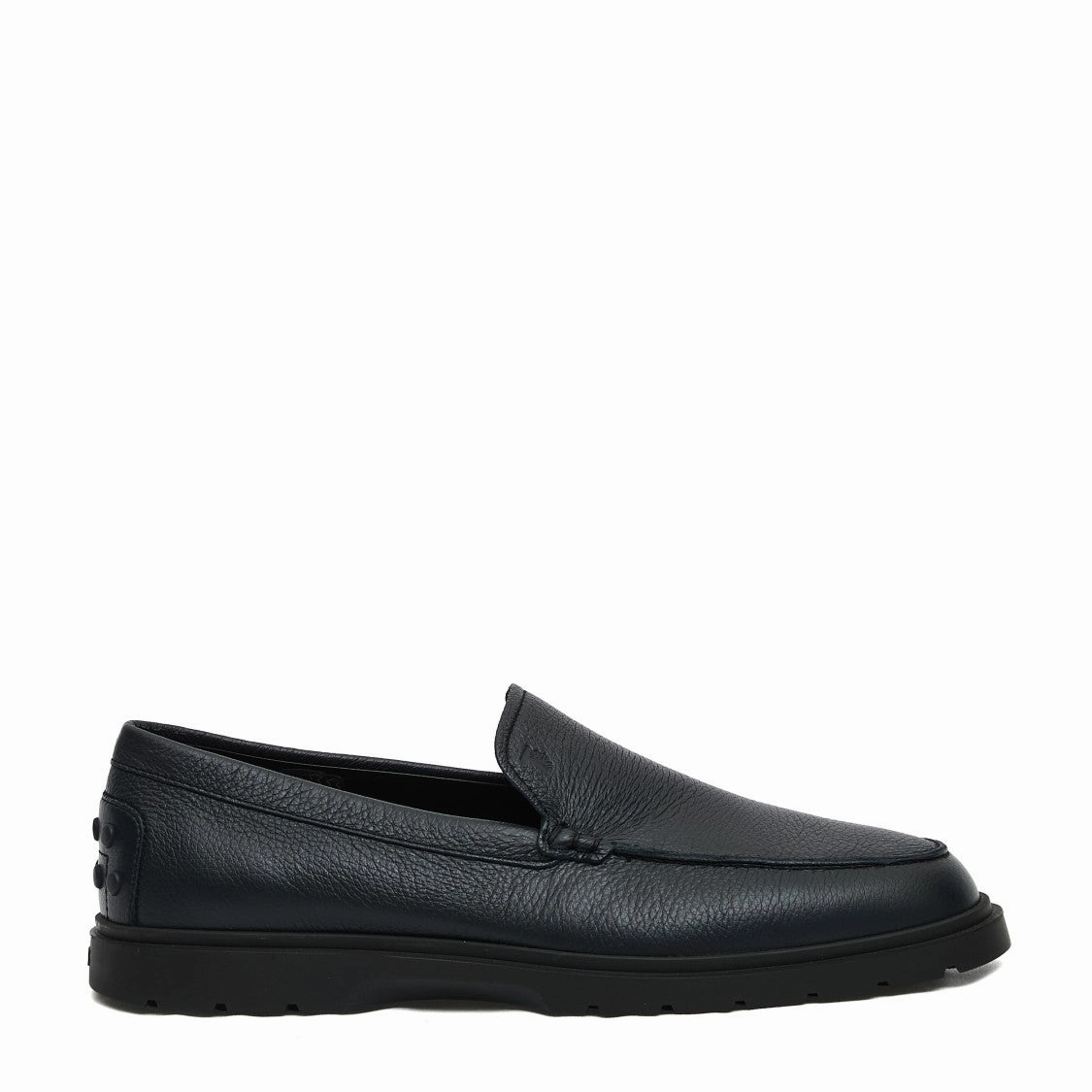 New Loafers Moccasin Blue Leather Hybrid Bottom