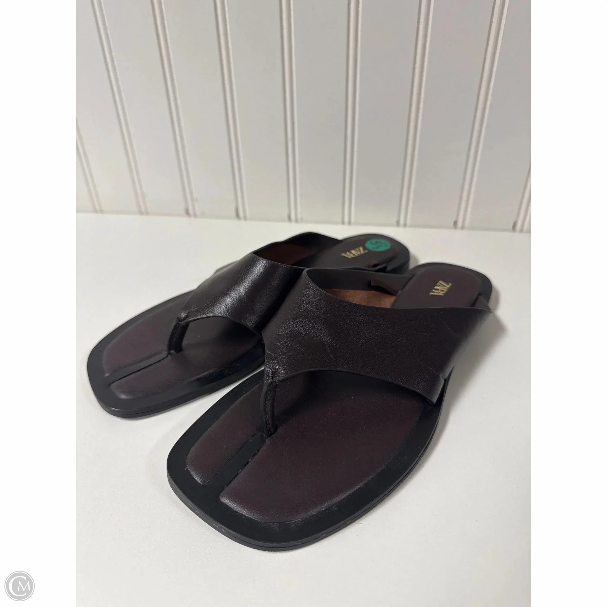 All Rubber Flip Flops Sandals Flip Flops By Zara In Bronze, Size: 5.5