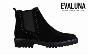 Jeffery West Chelsea Boots EVA STUDS BLACK SUEDE