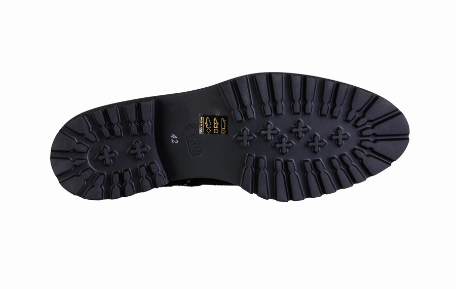 Chelsea Boots Men Fashion EVA STUDS BLACK SUEDE