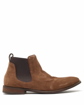 Monaco Khaki Washed Velour Suede Tan Suede