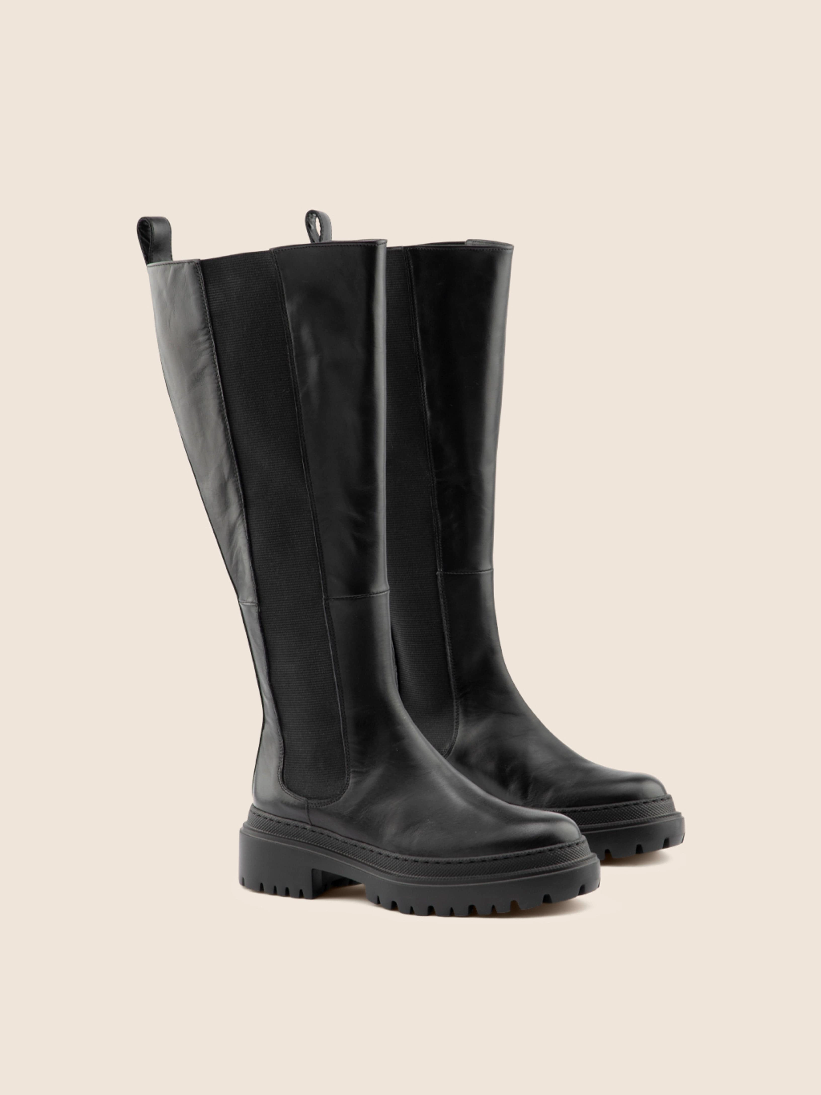 Monza Wide Black Unlined Boot Chelsea Boots Vs Cowboy Boots