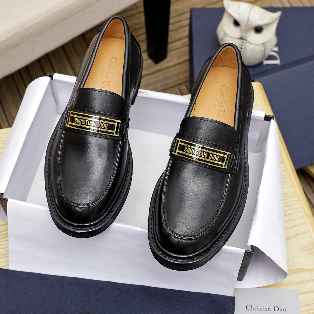 MSE090 Dior Timeless Loafer / Size7-12 Cut Out Shoes Flats