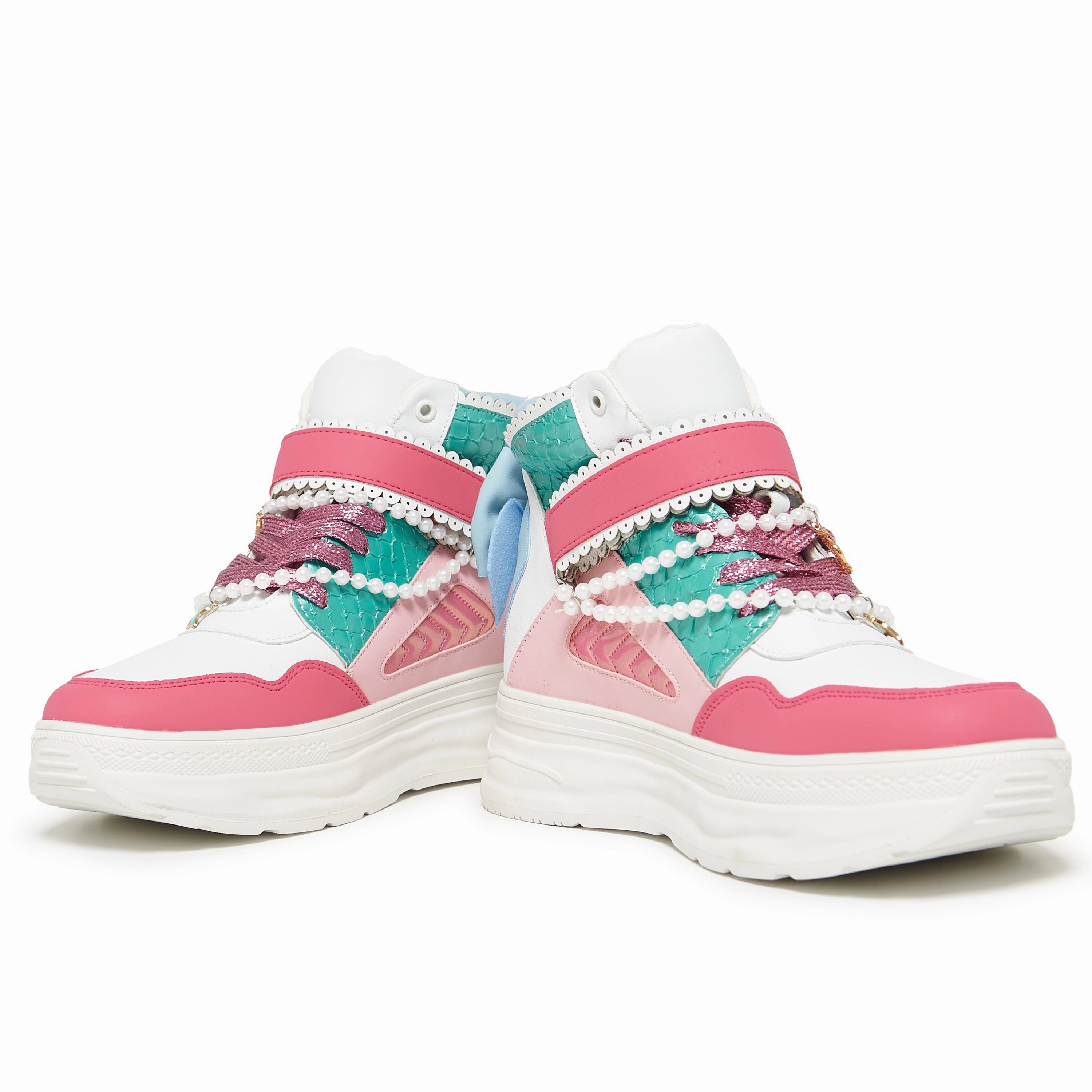 Zara Mary Jane Shoes Neptuna Chunky Hi Top Trainers - Multi