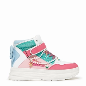 Dr. Martens Bethan Arc Crazy Horse Platform Mary Jane Shoes Neptuna Chunky Hi Top Trainers - Multi
