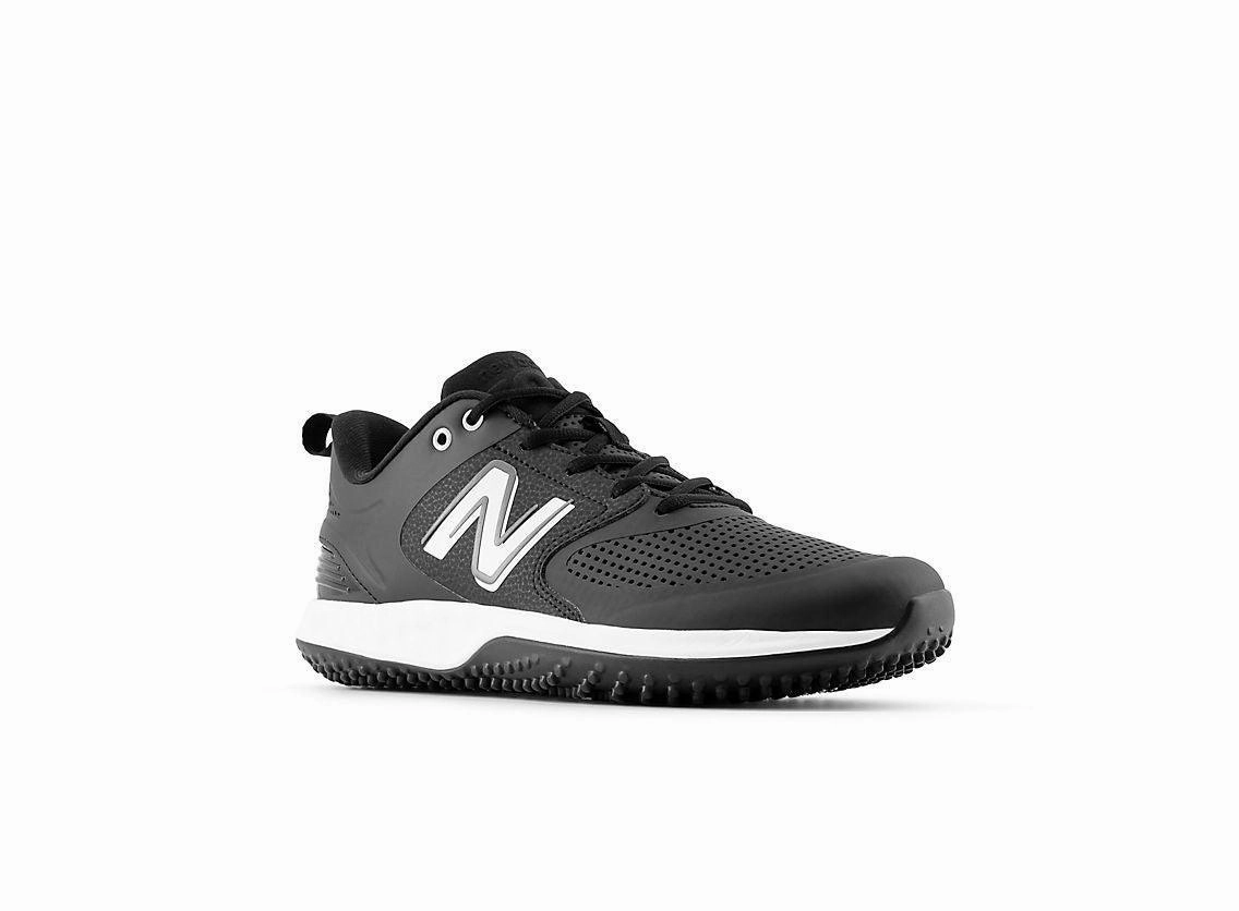 New Balance Men's Fresh Foam 3000 V6 Turf Baseball Shoes - Black with White - T3000SK6 Toddler 1906 New Balance