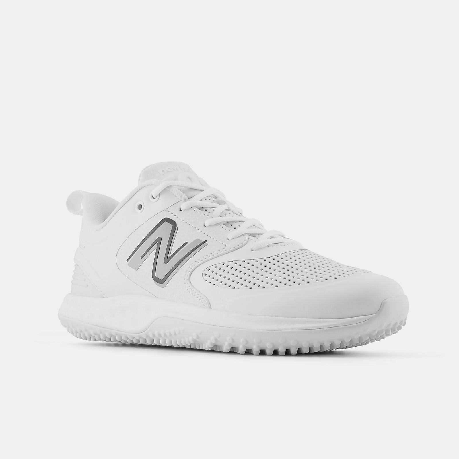 Pink And Purple New Balance New Balance Men's Fresh Foam 3000 V6 Turf Baseball Shoes - White - T3000SW6