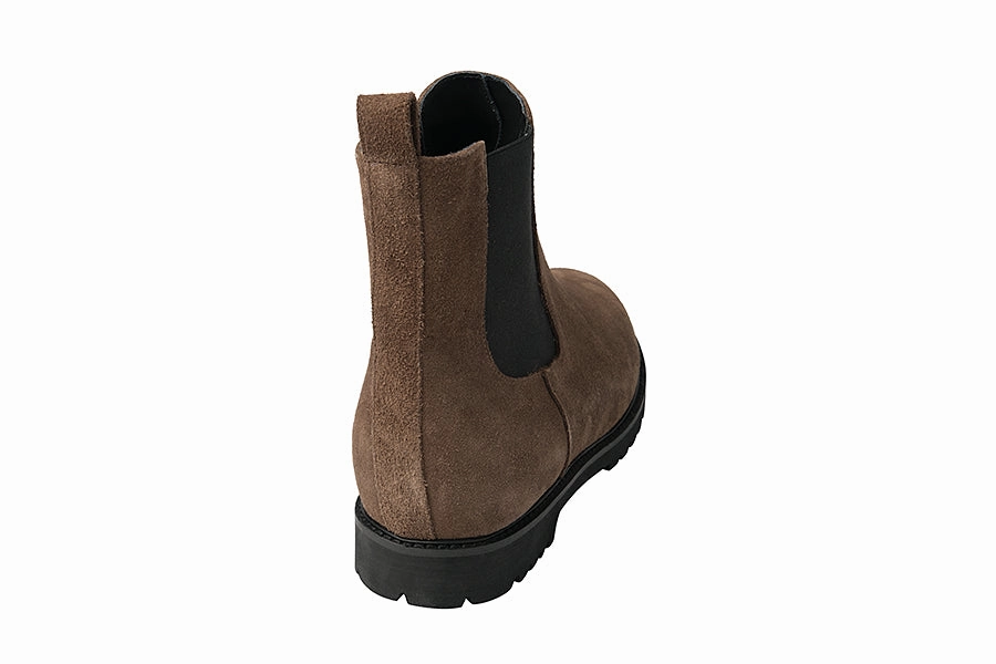 AM CARIBOU BROWN Gold High Heel Ankle Boots