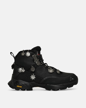 Nightfall Medallion Andreas Boots Black Stitched Hiking Boots