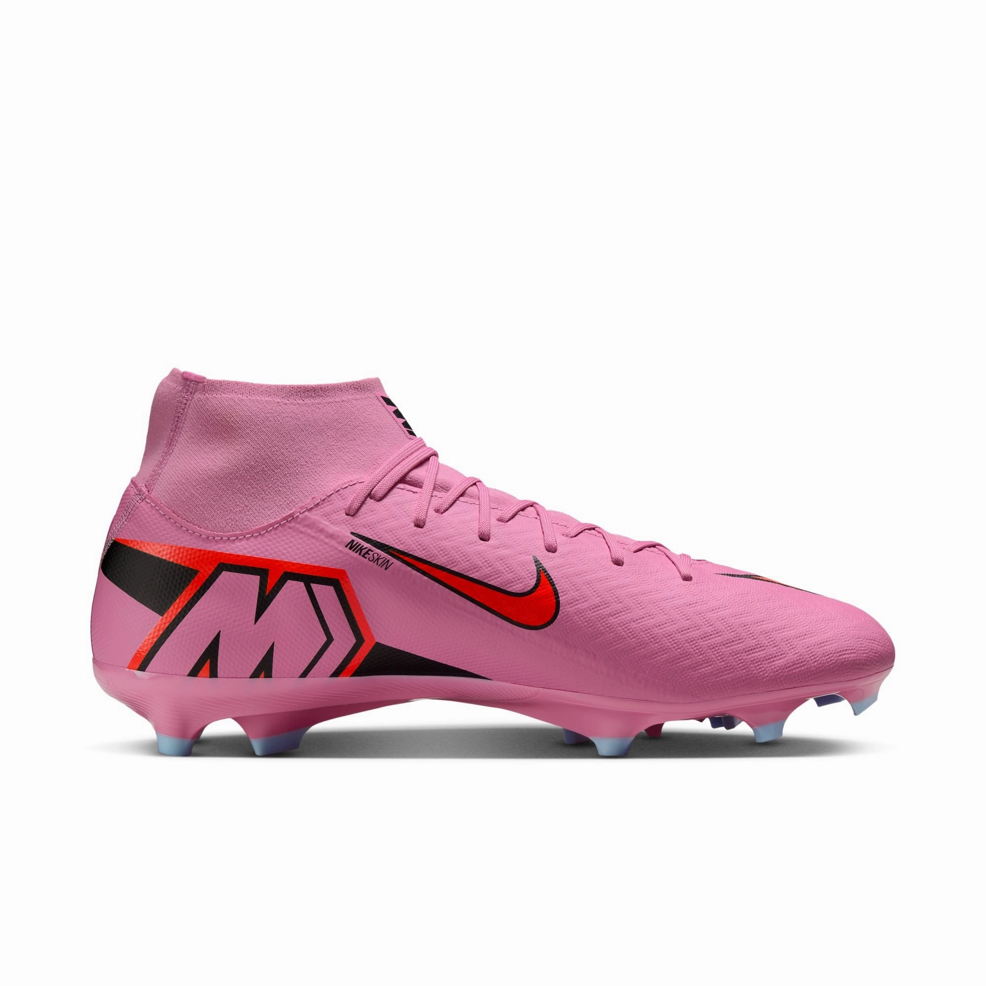 Design Own Soccer Cleats Nike Air Zoom Mercurial Superfly 10 Academy FG Firm Soccer Shoes - Magic Flamingo/ Black Total Crimson