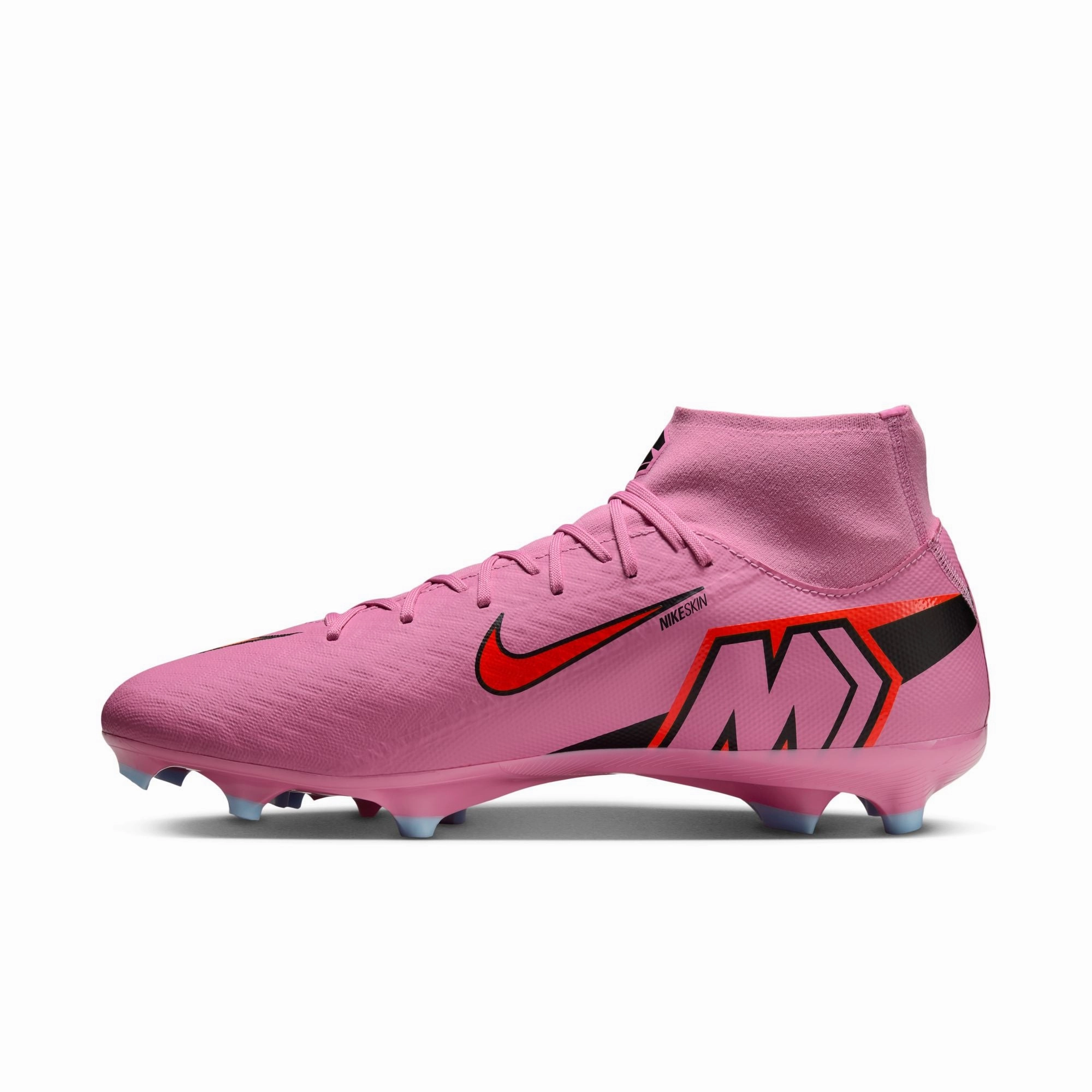 Nike Air Zoom Mercurial Superfly 10 Academy FG Firm Soccer Shoes - Magic Flamingo/ Black Total Crimson Soccer F50 Cleats