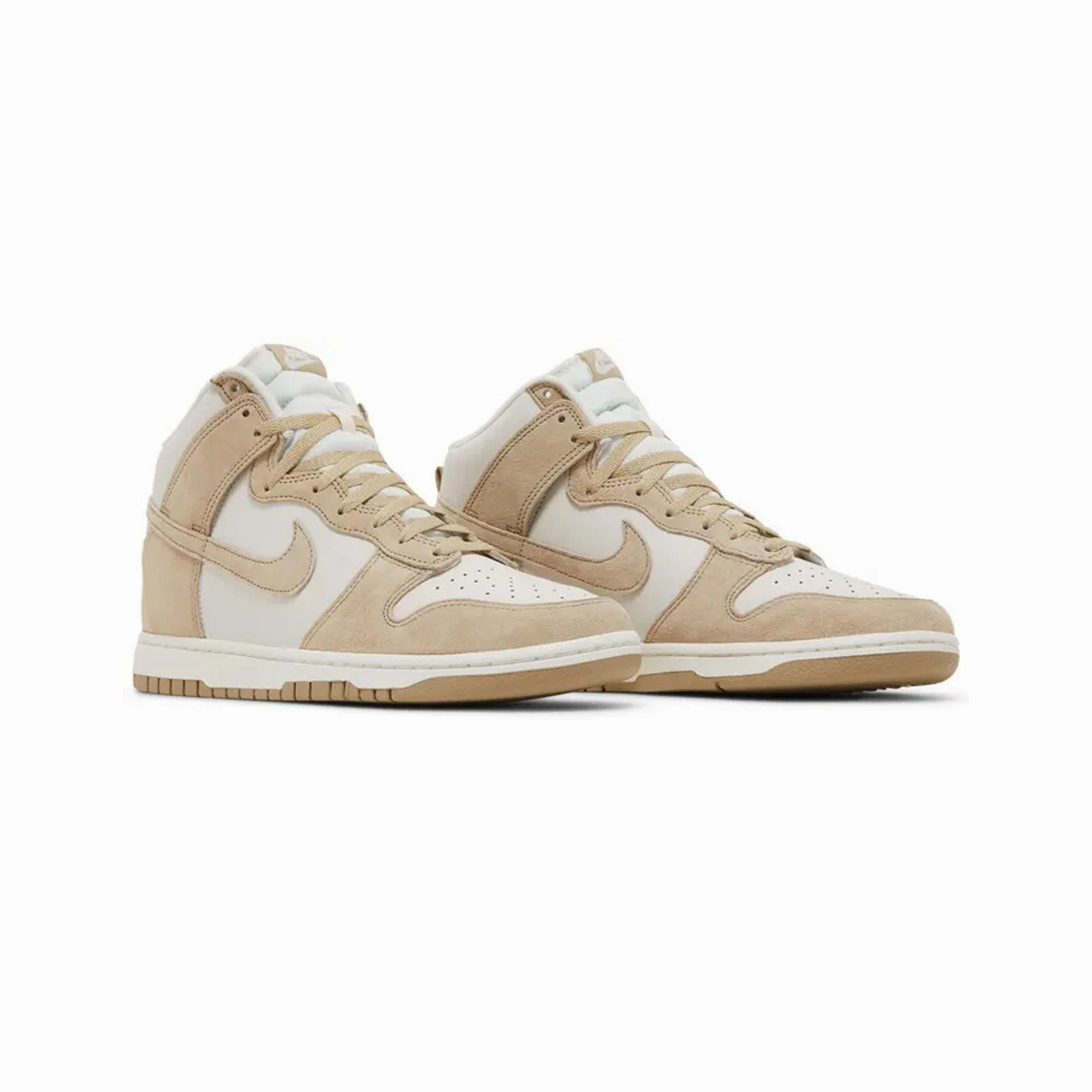 Nike Dunk High Retro PRM 'Tan Suede White' (2022) 3z6 Basketball Shoes