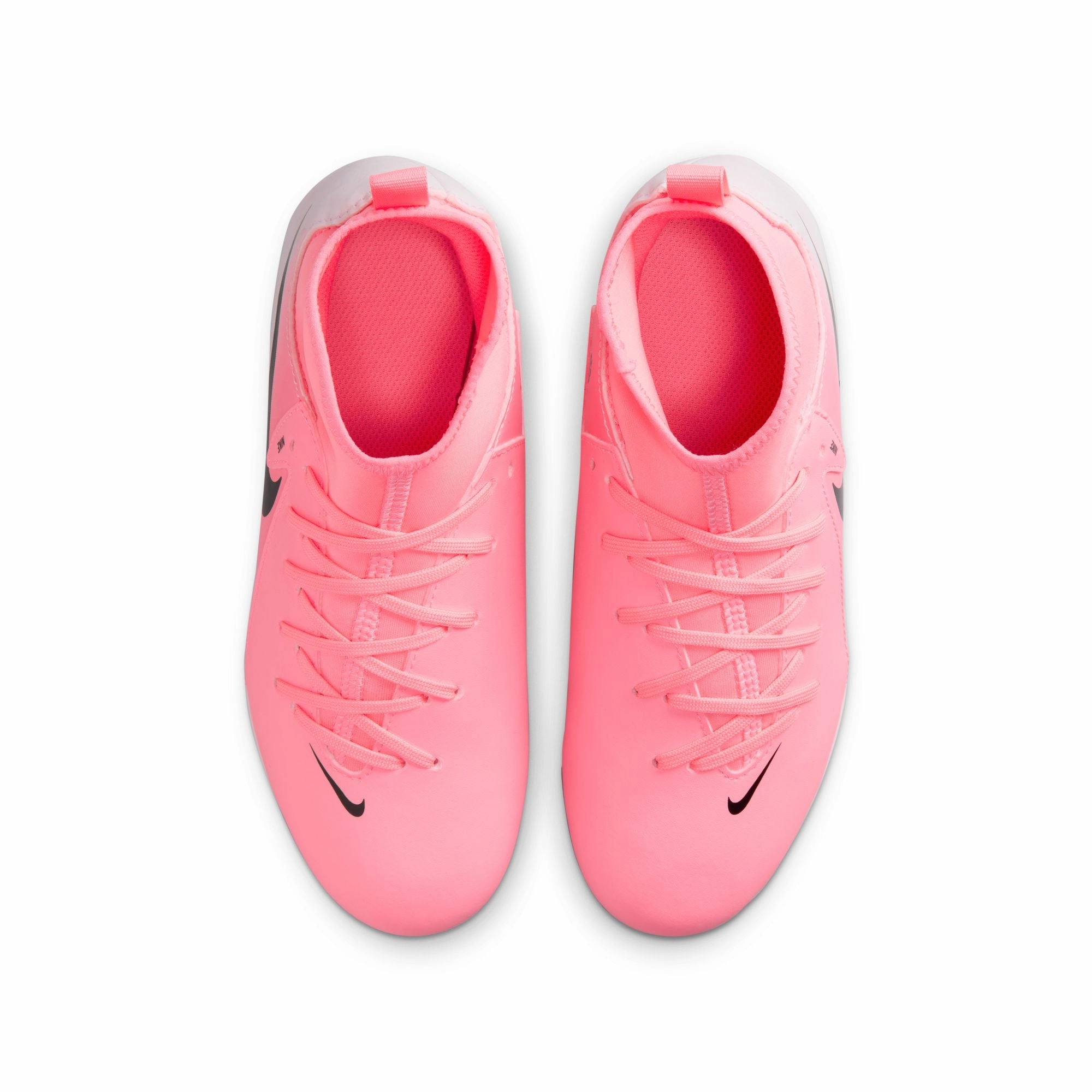 Nike Junior Phantom Luna II Club FG Firm Ground Soccer Cleats - Pink Foam/ Black Size 8 Wide Soccer Cleats