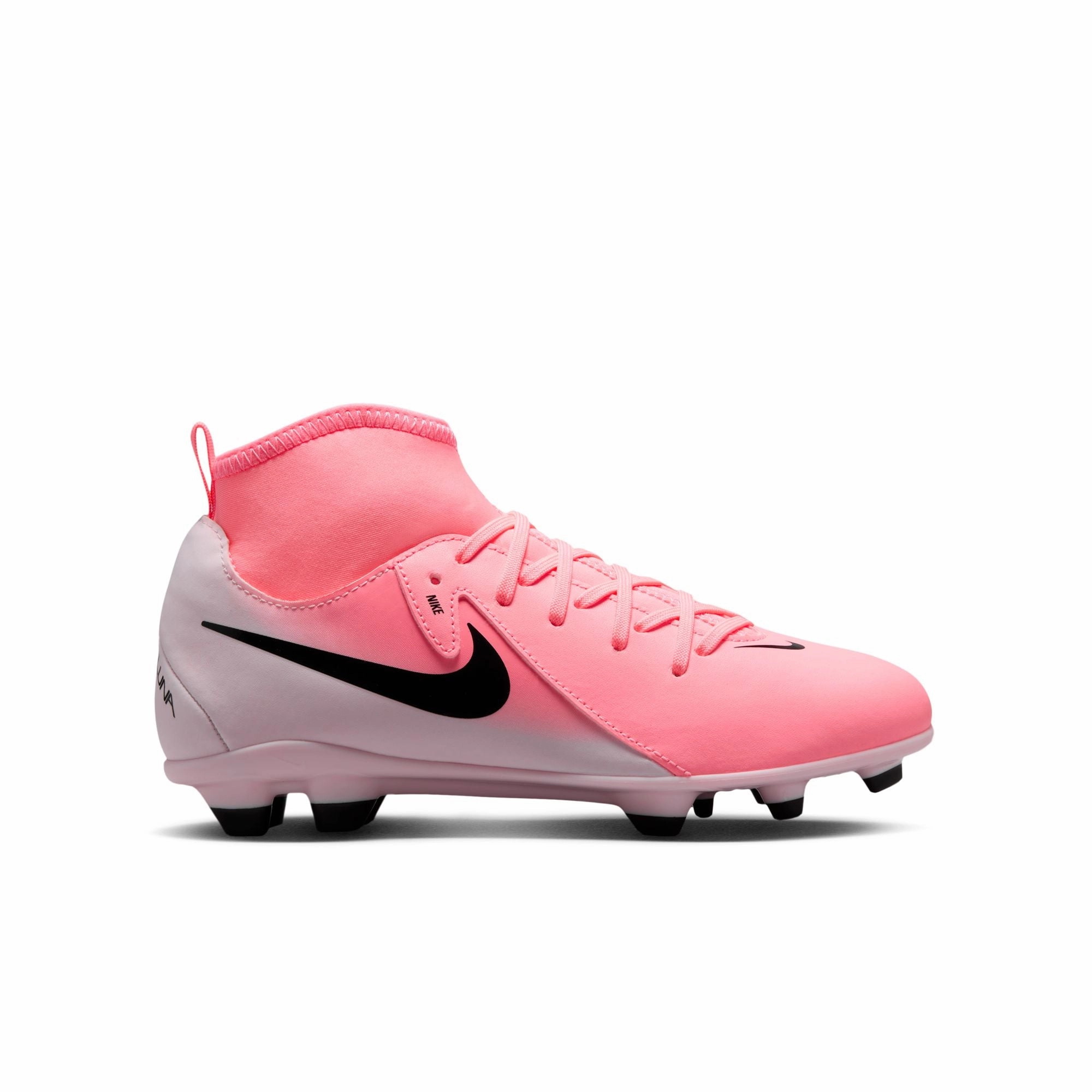 Blue Soccer Cleats Nike Junior Phantom Luna II Club FG Firm Ground Soccer Cleats - Pink Foam/ Black