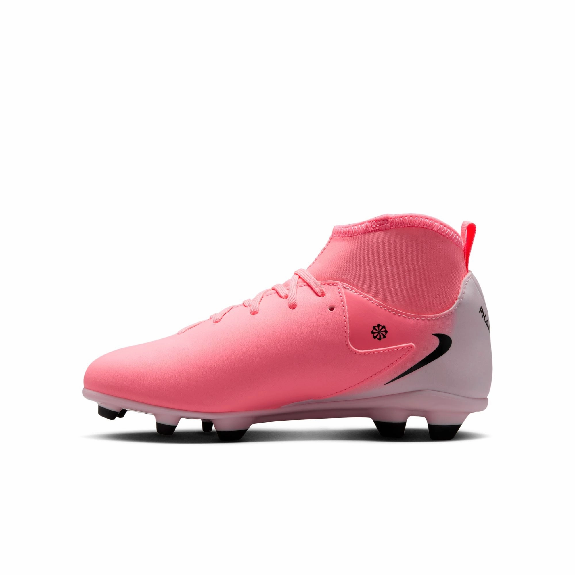 Nike Junior Phantom Luna II Club FG Firm Ground Soccer Cleats - Pink Foam/ Black Soccer Cleats Fg Vs Mg