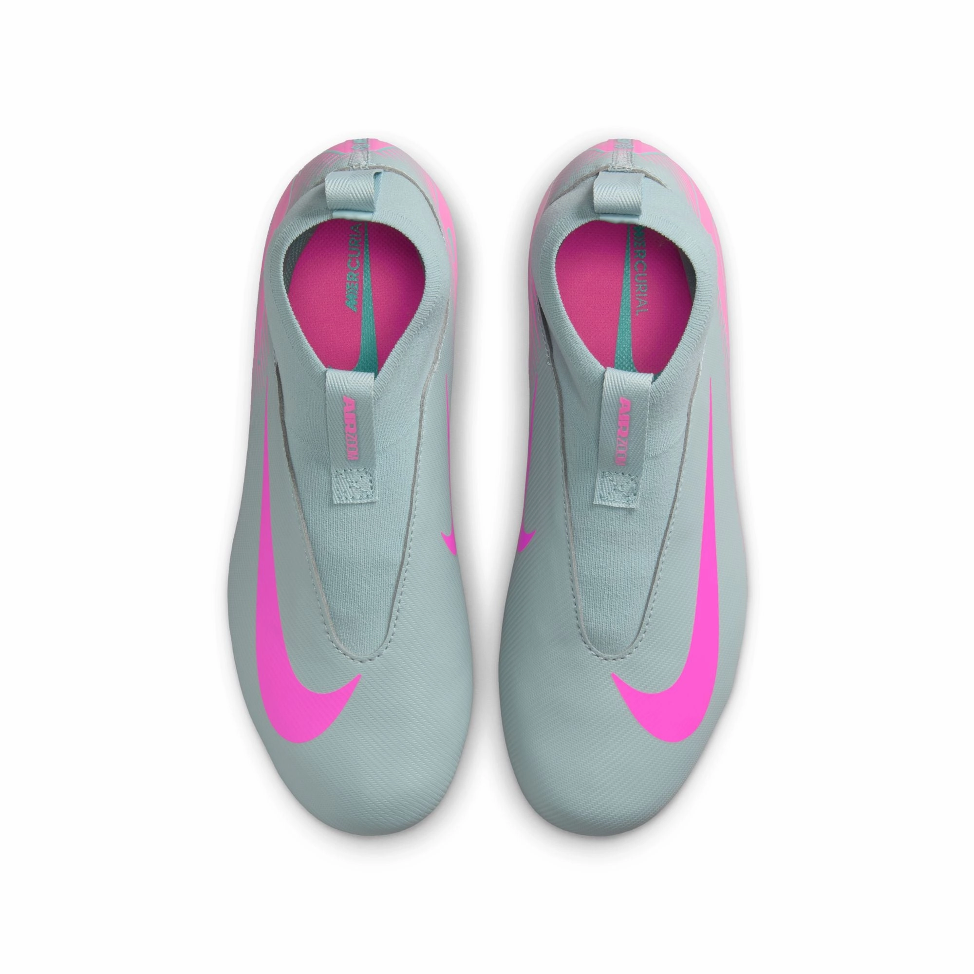 Best Budget Soccer Cleats Nike Junior Zoom Superfly 10 Academy FG Firm Ground Shoes - Ocean Cube/ Pink Blast