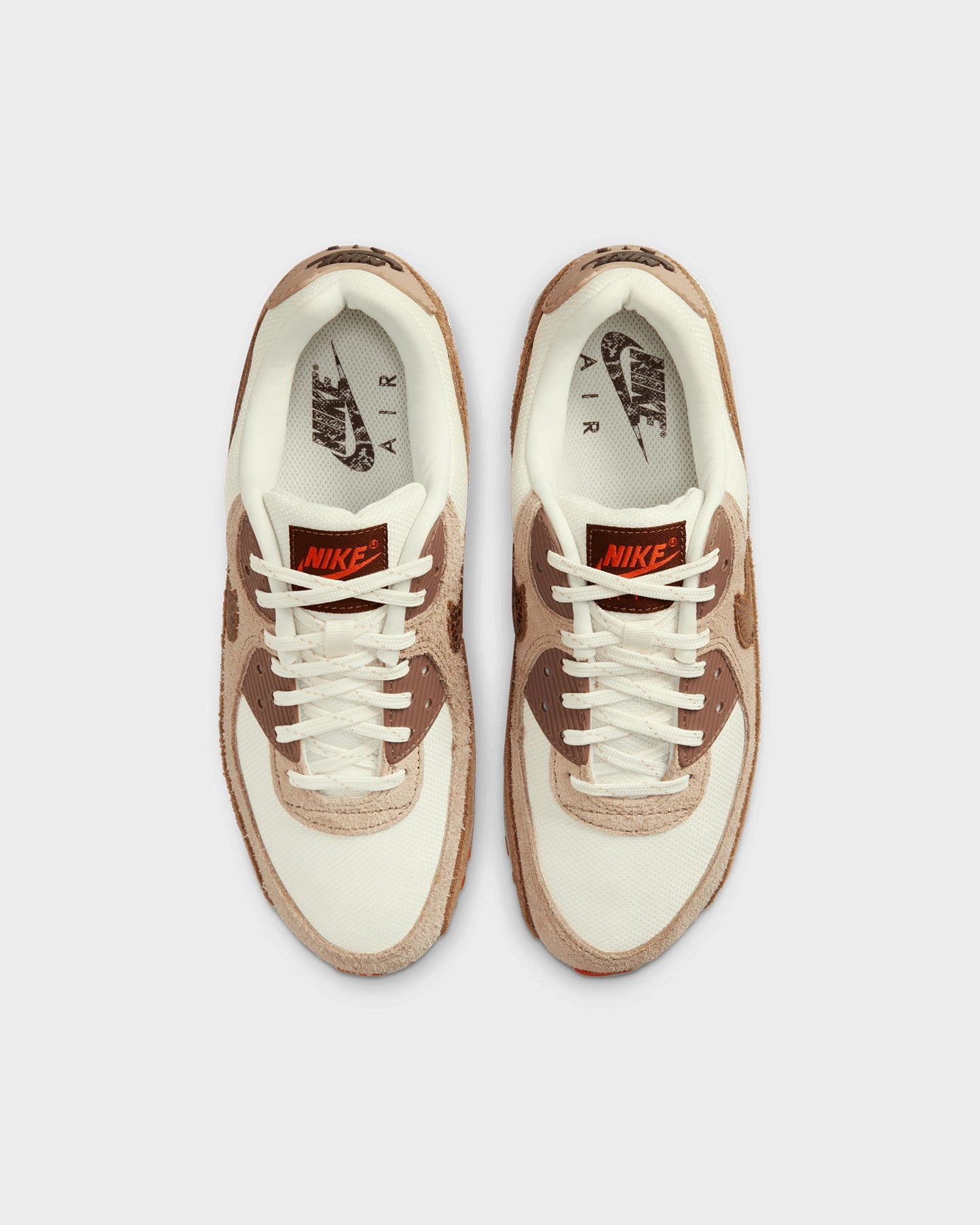 Nike Women's Air Max 90 SE Pale Ivory/Picante Red-Summit White Wings Hiking Boots