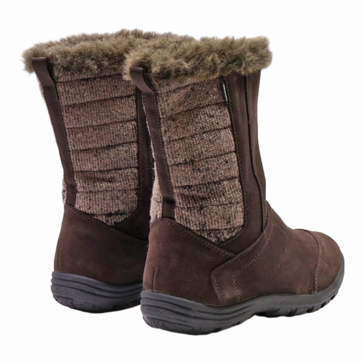 Men's Snow Boots NOVADRY Snow Boots Brown Leather Womens UK 5