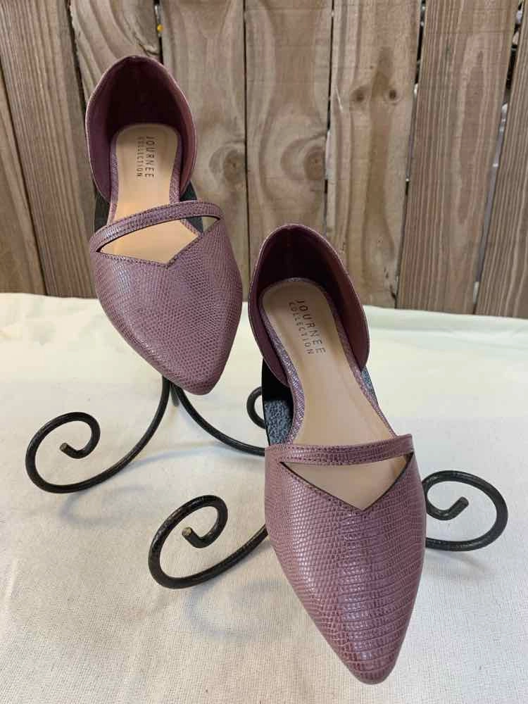 NWT JOURNEE COLLECTION SHOES 12 LILAC FLAT Shoes Ballet Flats That Look Like Pointe Shoes