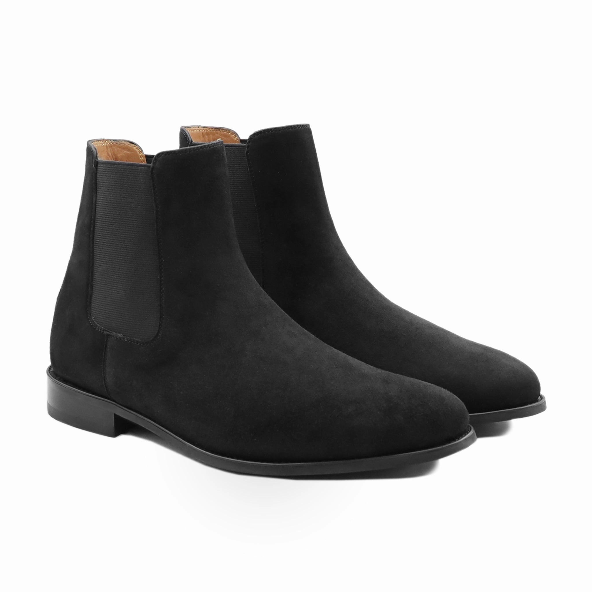 Ober - Men's Black Kid Suede Chelsea Boot Mia Chelsea Boots