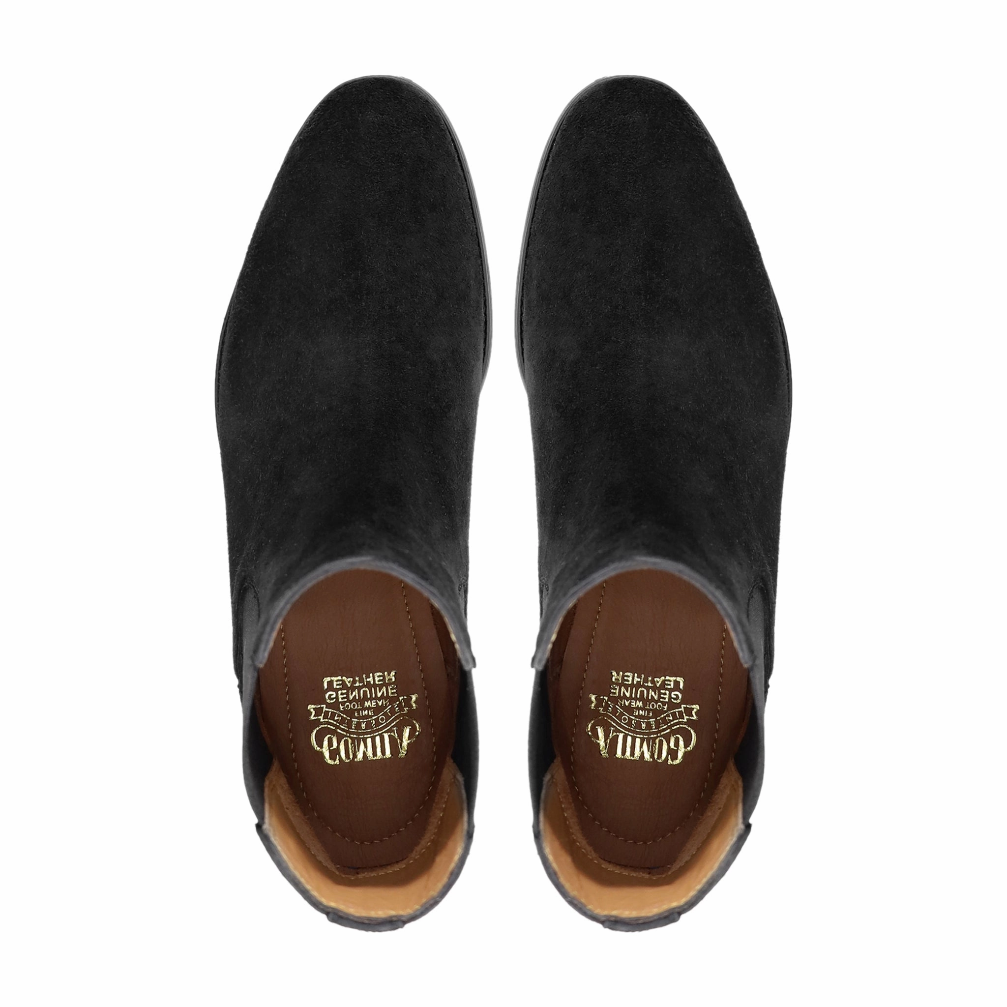 Ober - Men's Black Kid Suede Chelsea Boot Metrocharm Chelsea Boots