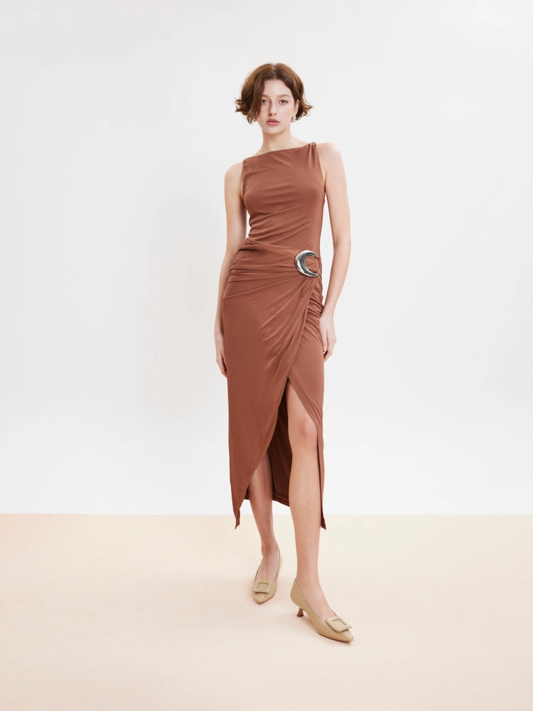 Orelia Square Buckle Pointed Toe Pumps High Heel Bapes