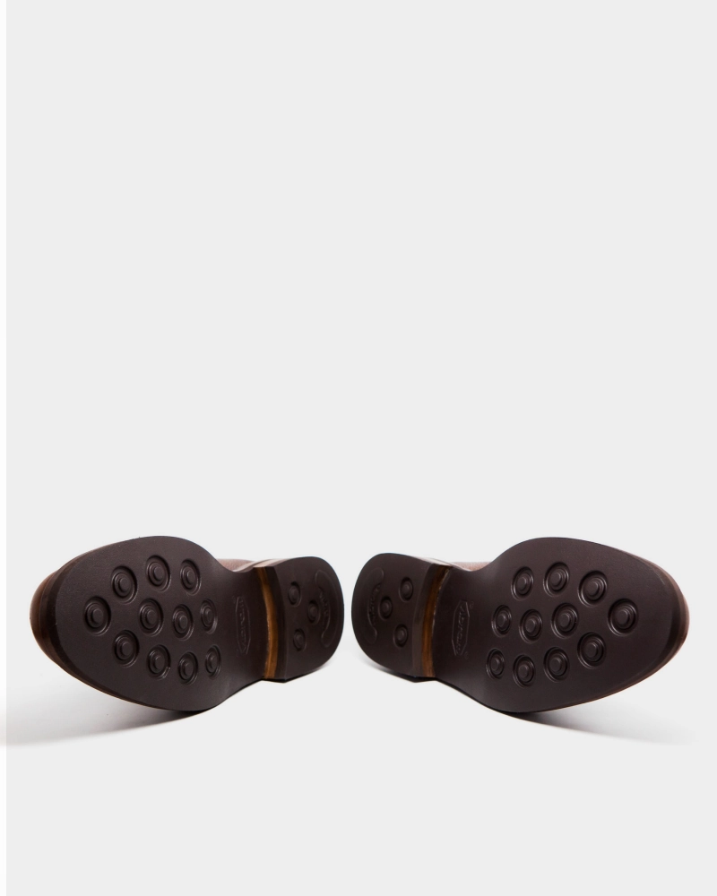 Outlet - Alex uR - Cognac Grain - 312 Casual Leather Lace Up Shoes