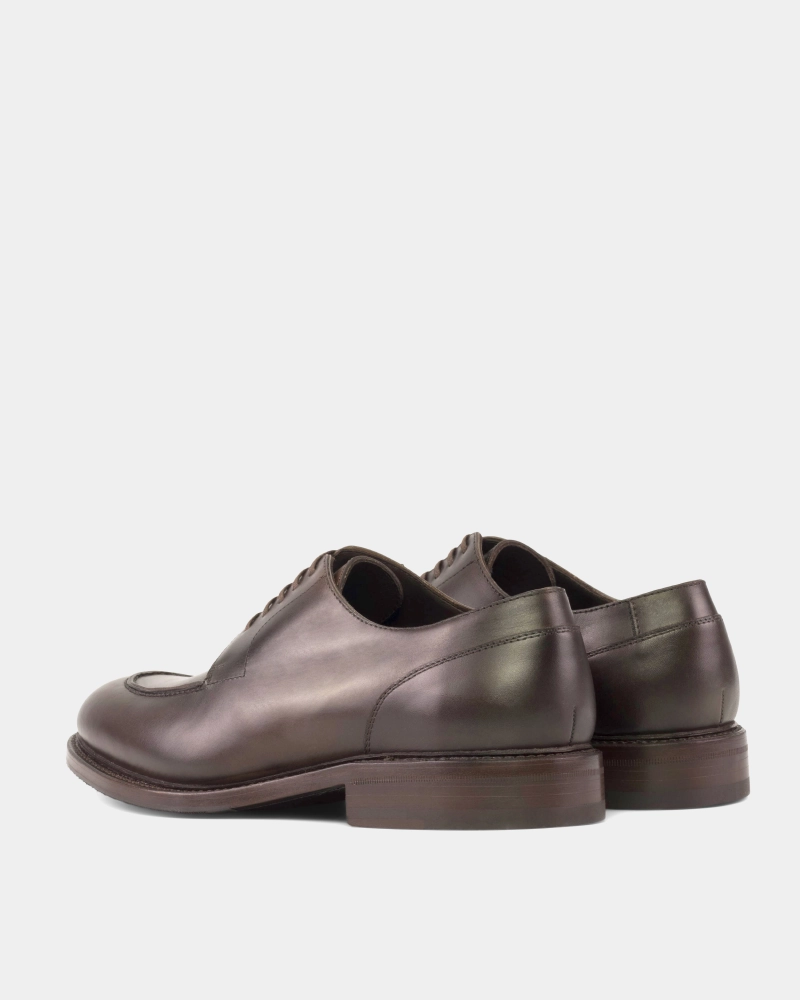 Wide Toe Box Derby Shoes Outlet - Brown Split Toe Derby
