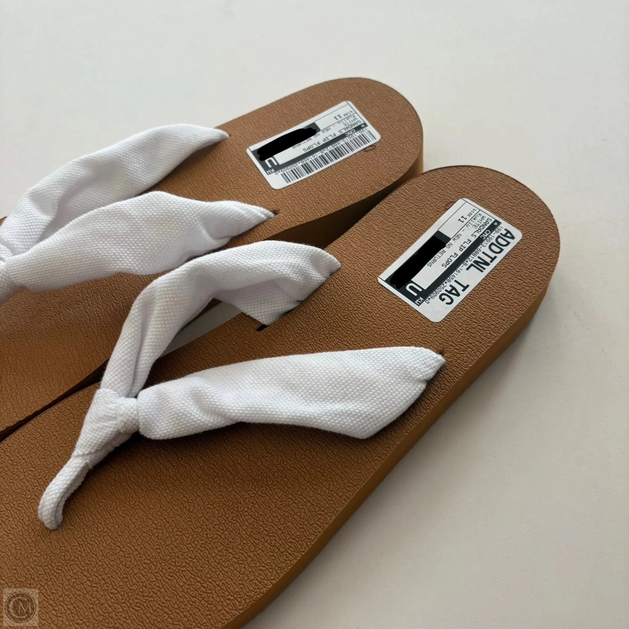 Wholesale Flip Flops Usa Sandals Flip Flops By Kuailu In White, Size: 11
