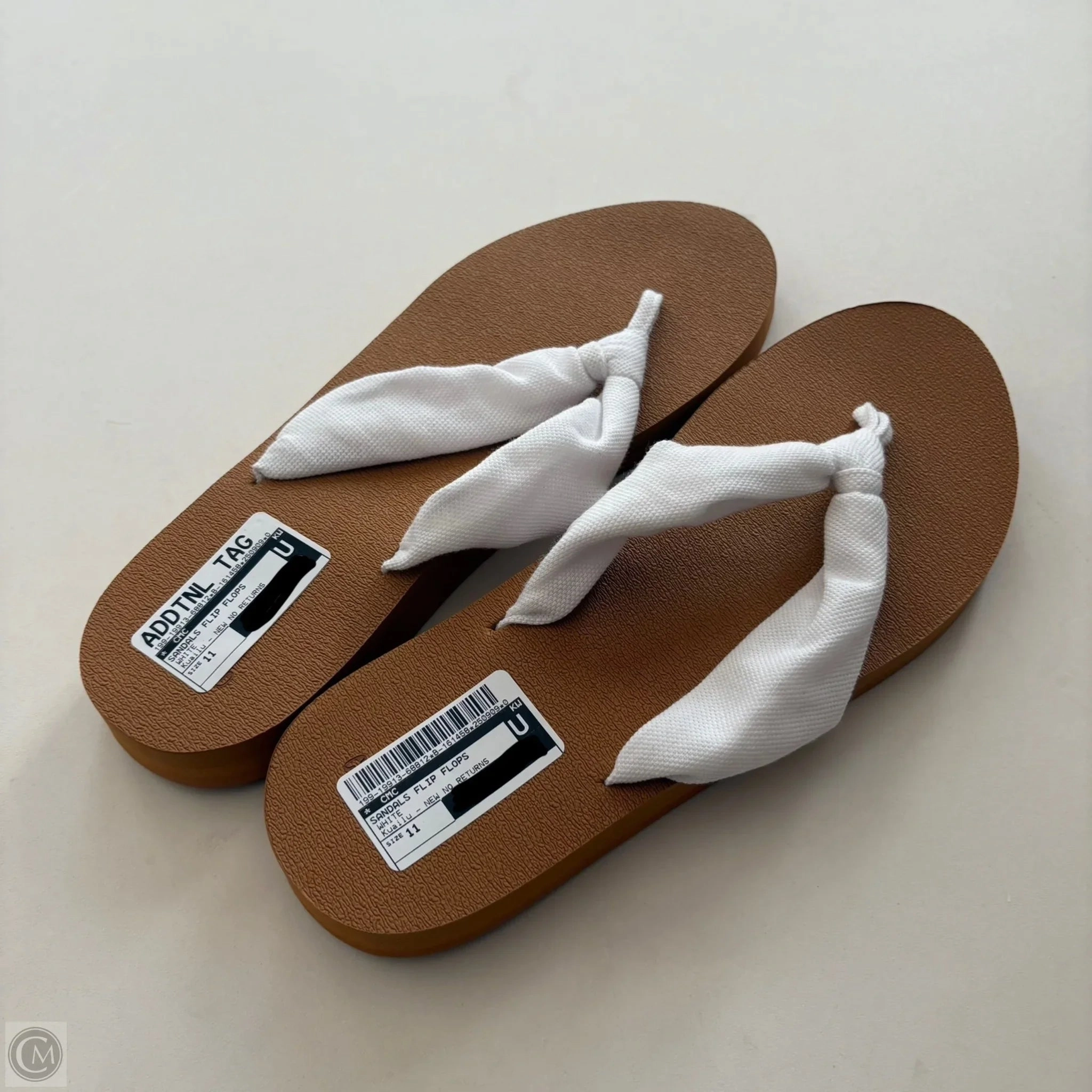 Night Flip Flops Sandals Flip Flops By Kuailu In White, Size: 11