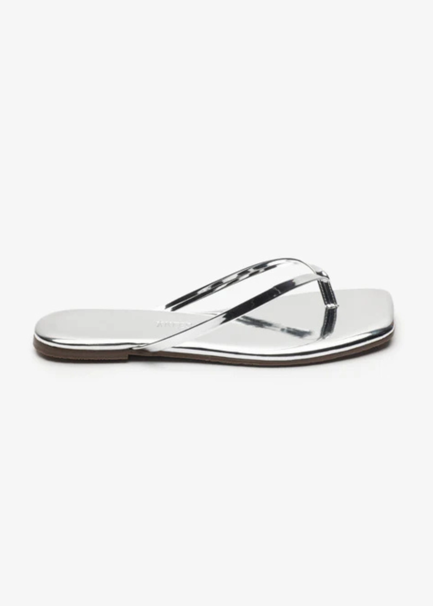 Flip Flops To Sandals TKEES Square Toe Lily Mirror Flip Flops - FS