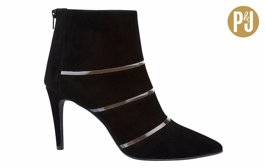 P&J Portman Ladies Silver Ankle Boots