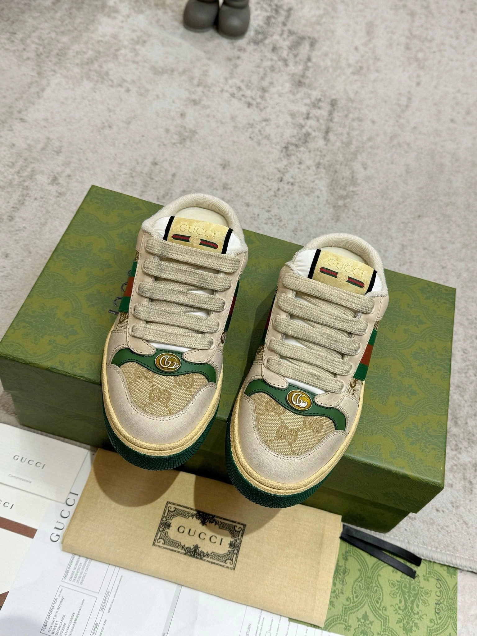 SE1693 Gucci Women's Screener Mule / Size5-11 Most Comfortable Shoes For Feet