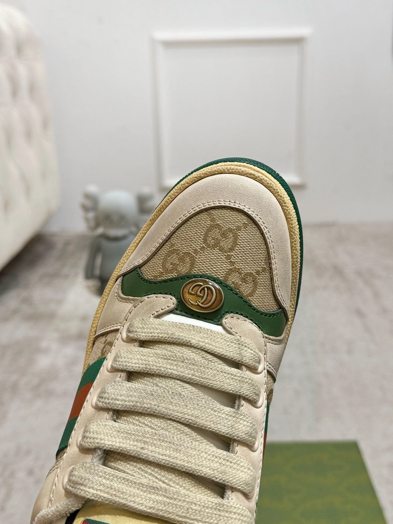 SE1693 Gucci Women's Screener Mule / Size5-11 Cloth Flats Shoes